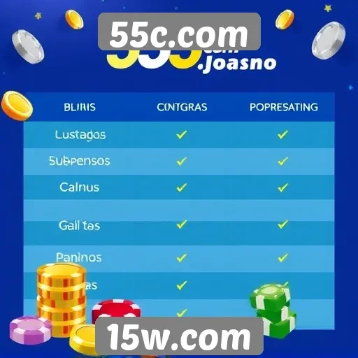 Comparação entre 55c.com e outras plataformas de jogos